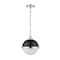 Z-Lite Peyton 2 Light Mini Pendant, Matte Black & Opal Etched 619MP-MB-CH - alternate 4